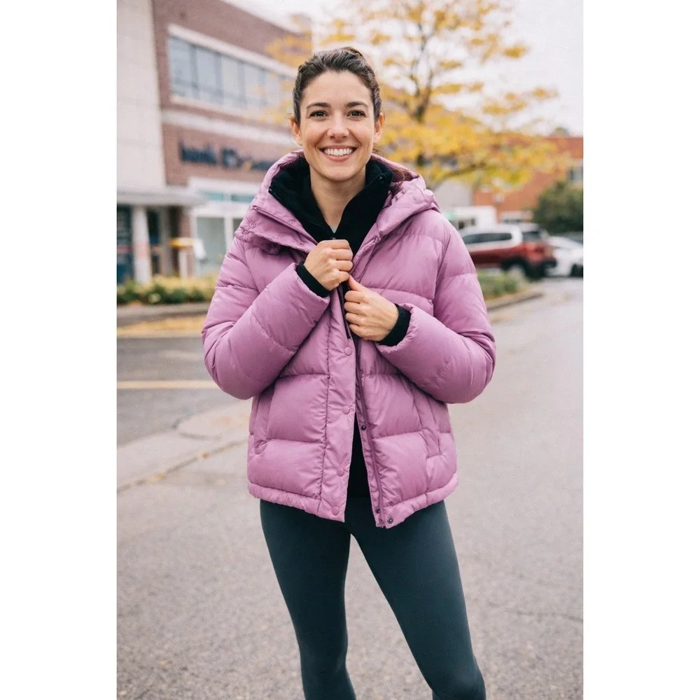 Lululemon Wunder Puff Jacket Velvet Dust Purple Pink Size 8 Hooded Puffer Coat - Picture 17 of 17